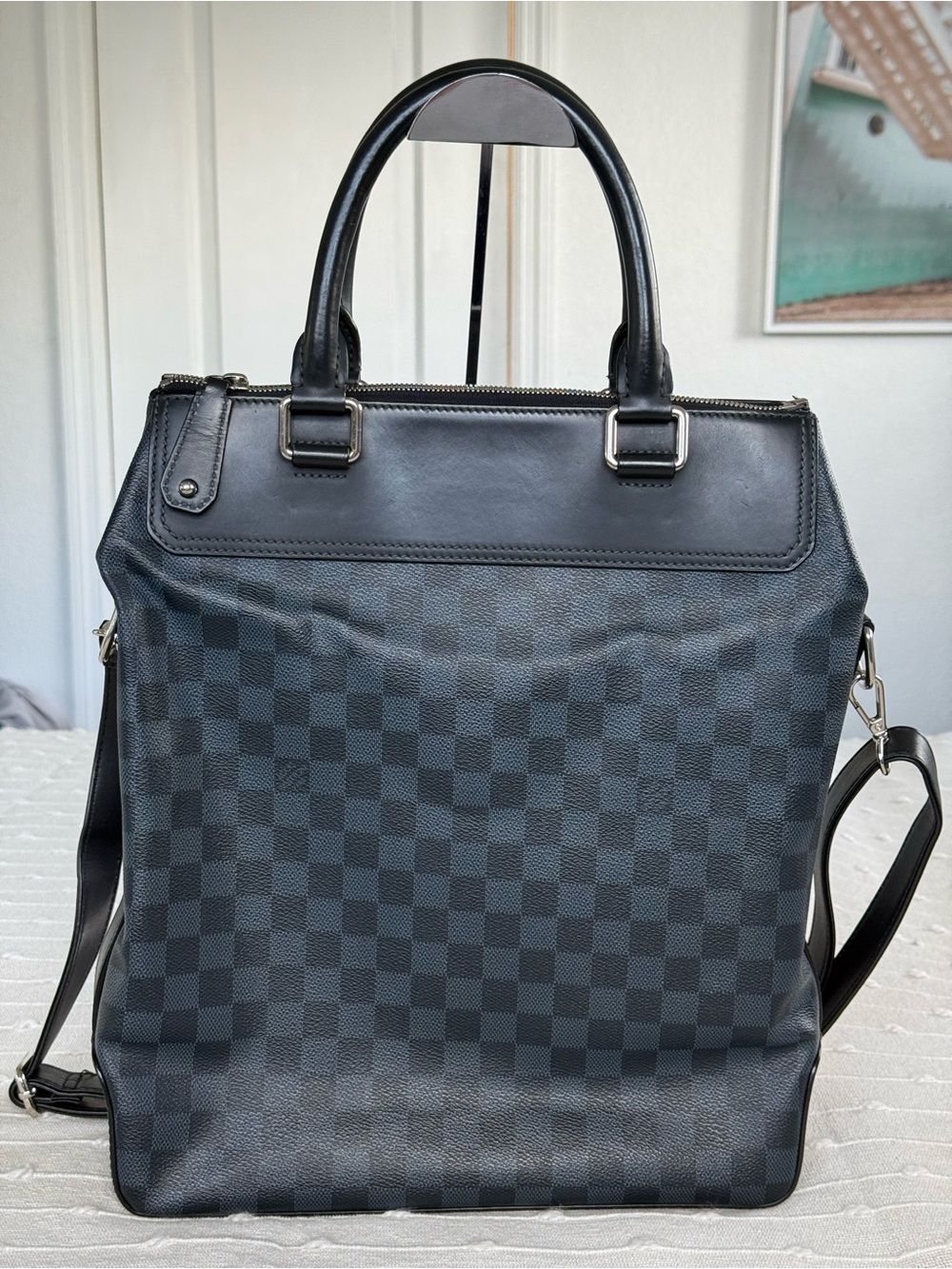 Louis Vuitton Black Damier Graphite Tote Bag